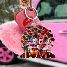 Load image into Gallery viewer, Romantic Personalized Acrylic Keychain for Couples - Valentine&#39;s Day Gifts Keychains PopCulturePrints
