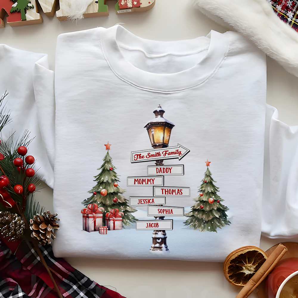 Custom Family Christmas Sweatshirt - Festive Holiday Gift