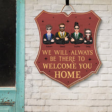 Load image into Gallery viewer, Personalized Family Welcome Home Wood Sign - Custom Gift Wood Sign PopCulturePrints
