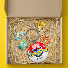 Load image into Gallery viewer, “Drive Safe, PokeDad!” - Personalized Acrylic Tag Keychain - Perfect Gift for Dad and Grandpa Keychains PopCulturePrints
