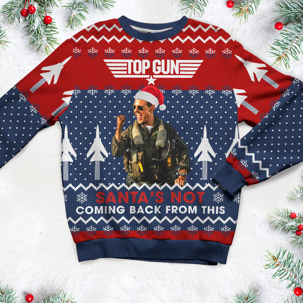 Christmas Action Movie Lovers Ugly Sweater AOP Products PopCulturePrints