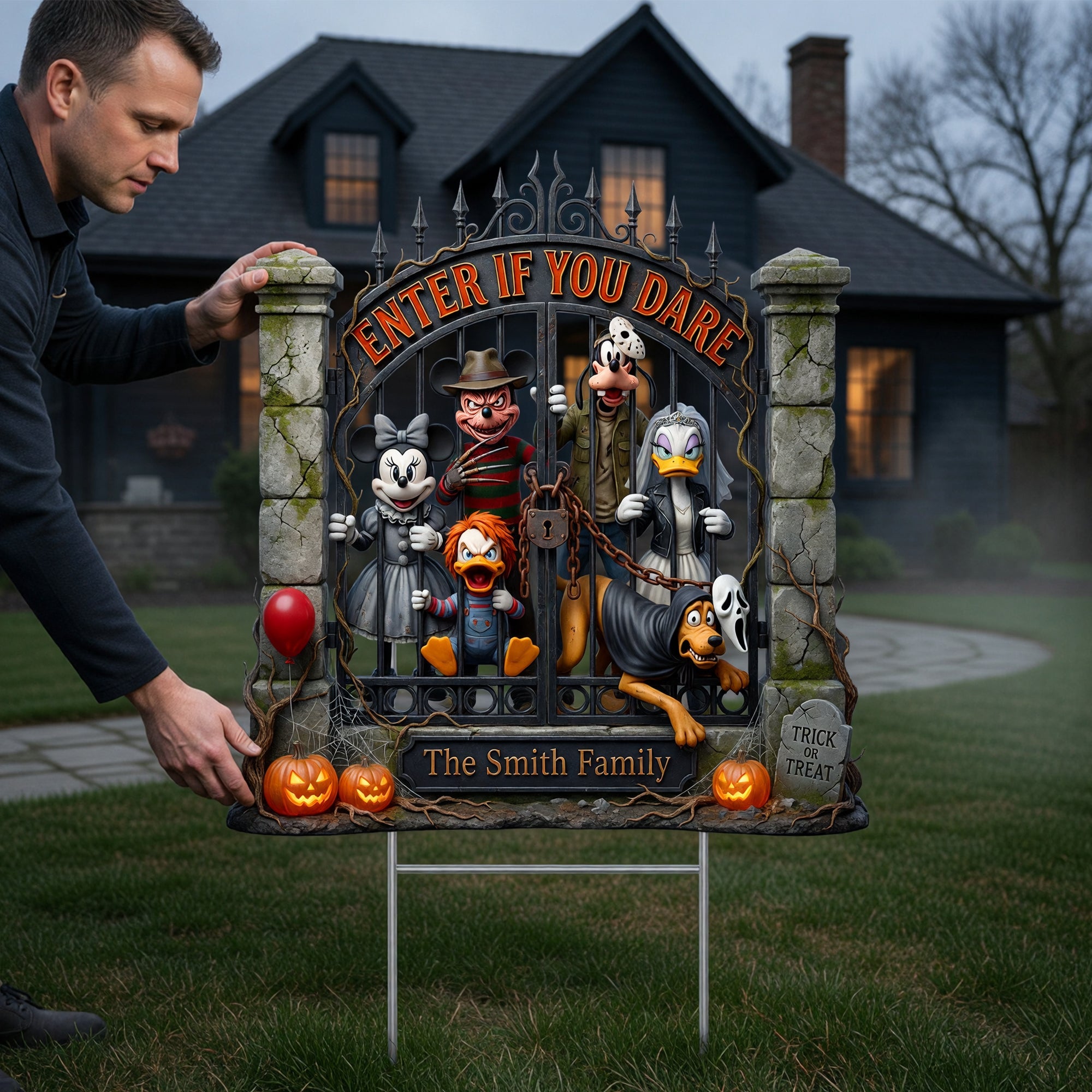 Trick Or Treat Plastic Rectangle Yard Sign - Personalized Gifts For Halloween 03toqn080826 Yard Sign PopCulturePrints
