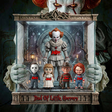 Load image into Gallery viewer, “For the Dad Who Loves a Fright” - Dad Of Little Horrors Acrylic Plaque - Personalized Gift for Dads, Grandpas, and More Shaped Plaques PopCulturePrints
