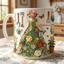 Load image into Gallery viewer, Garden Girl Coffee Mug - Personalize Your Gift for Garden Lovers Coffee Mug PopCulturePrints
