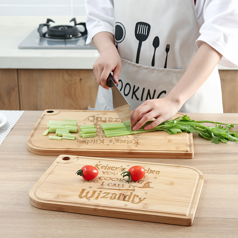 Personalized Wizardry Kitchen Cutting Board