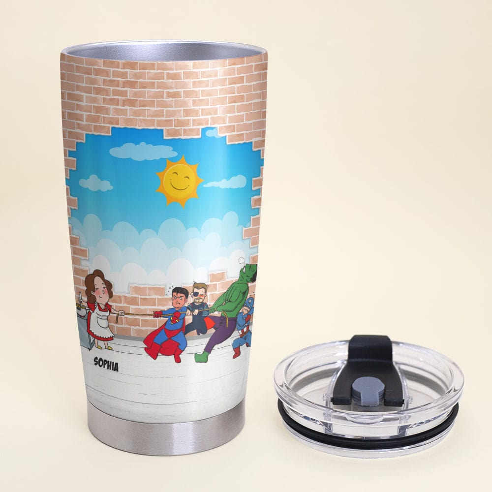 Super Mom Tumbler - Personalized Gift for Extraordinary Moms