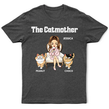 Load image into Gallery viewer, &quot;Celebrate Your Feline Bond: The Catmother Personalized T-Shirt - Unique Gift for Cat Lovers, Moms, and Grandmas&quot; T-shirt PopCulturePrints
