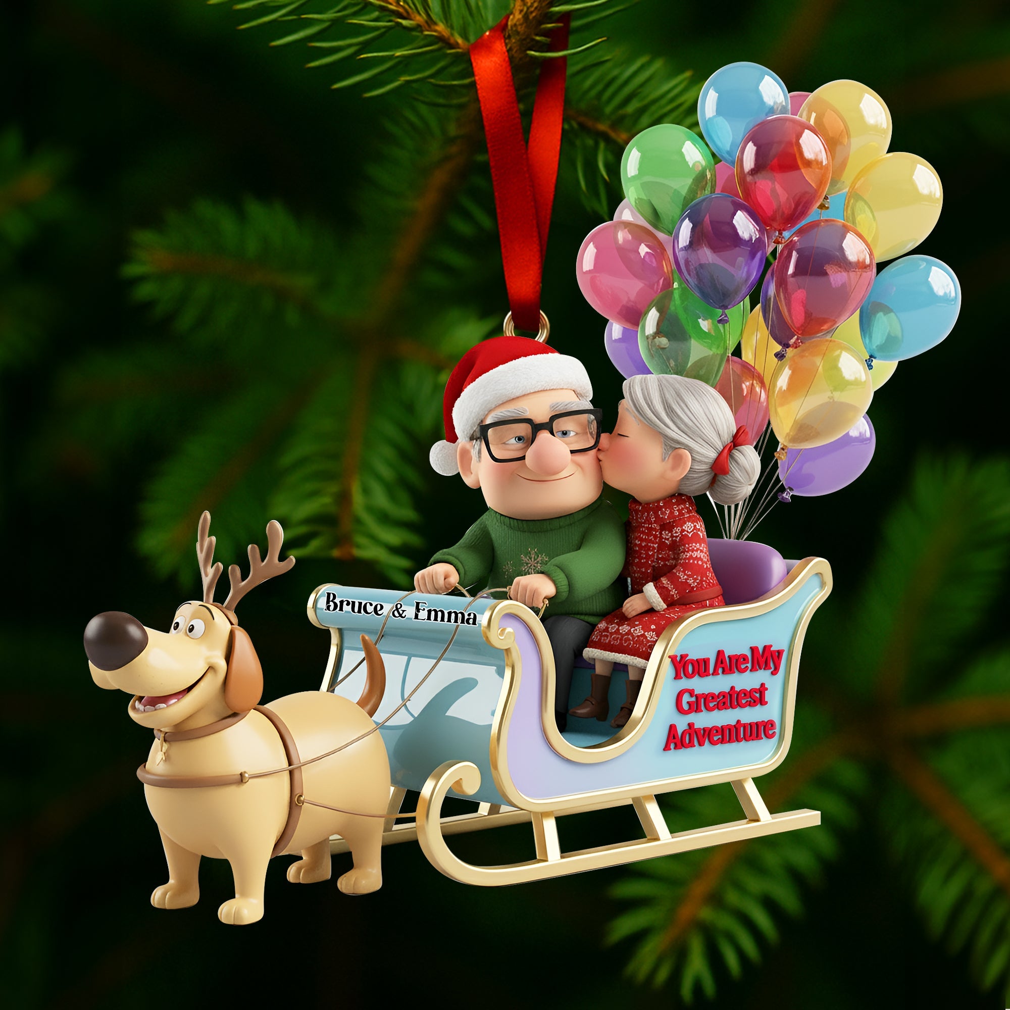 You Are My Greatest Adventure - Personalized Christmas Ornament for Couples Ornament PopCulturePrints