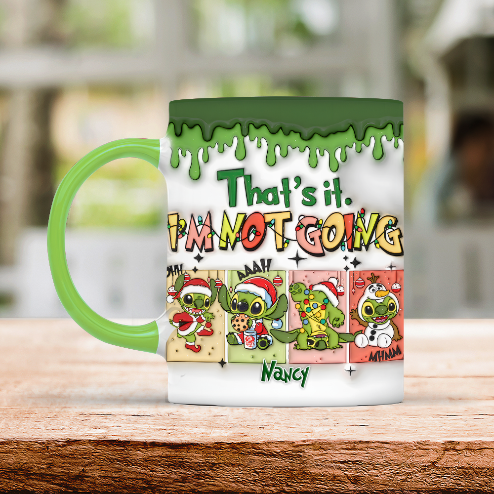 Personalized Alien Christmas Mug - Fun Holiday Gift