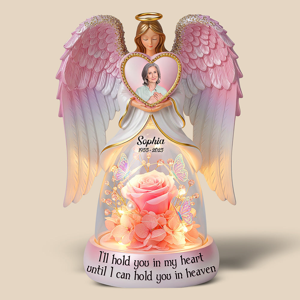 I'll Hold You in My Heart - Custom Memorial Acrylic Plaque for Loved Ones Shaped Plaques PopCulturePrints