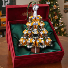 Load image into Gallery viewer, Celebrate the Holidays with Personalized Helmet Christmas Acrylic Ornament - Perfect Gift for Sports Lovers
