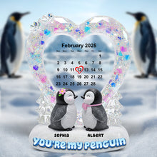 Load image into Gallery viewer, You&#39;re My Penguin - Personalized Penguin Couple Acrylic Plaque Shaped Plaques PopCulturePrints
