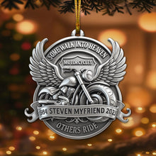 Load image into Gallery viewer, Some Walk Into Heaven Ornament - Personalized Gift for Motorcycle Lovers Ornament PopCulturePrints
