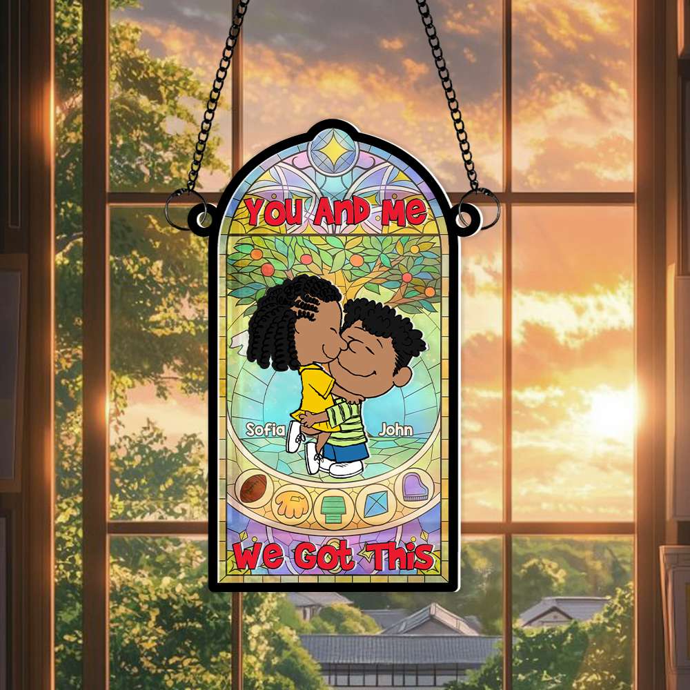 Unique Personalized Valentine's Day Gifts for Couples - Suncatcher Ornament Ornament PopCulturePrints