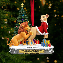 Load image into Gallery viewer, I Love Your Body &amp; Mind - Naughty Wildland Couple Ornament - Personalized Gift for Couples Ornament PopCulturePrints
