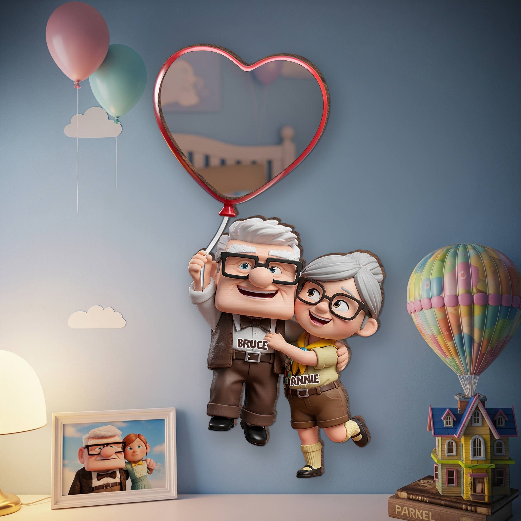 Forever Together - Personalized Couple Wall Hanging Mirror Mirror PopCulturePrints