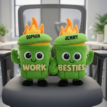 Load image into Gallery viewer, Spread Joy with Your Cute Dumpster Coworkers - Personalized Gifts for Team Mates Pillow PopCulturePrints

