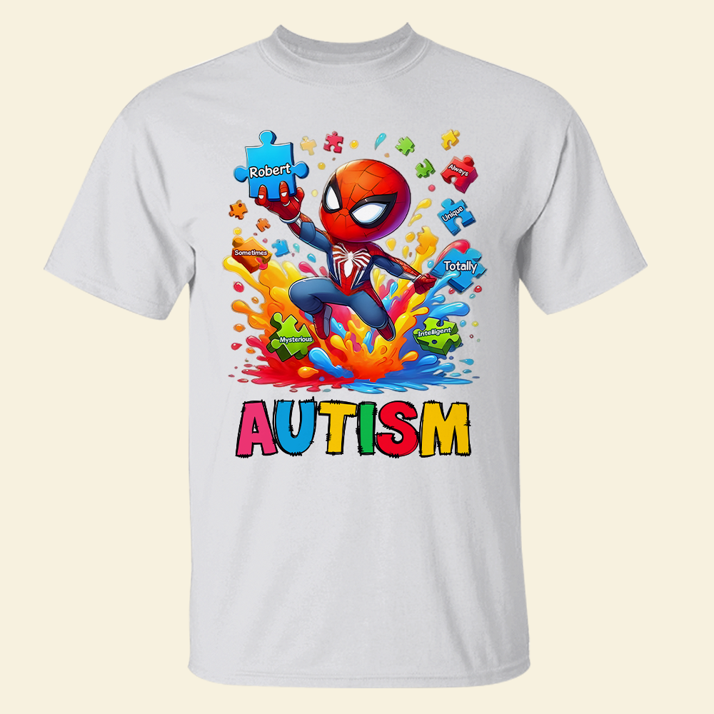 Embrace Uniqueness: Personalized Autism T-Shirt - A Special Gift for Kids Shirts PopCulturePrints