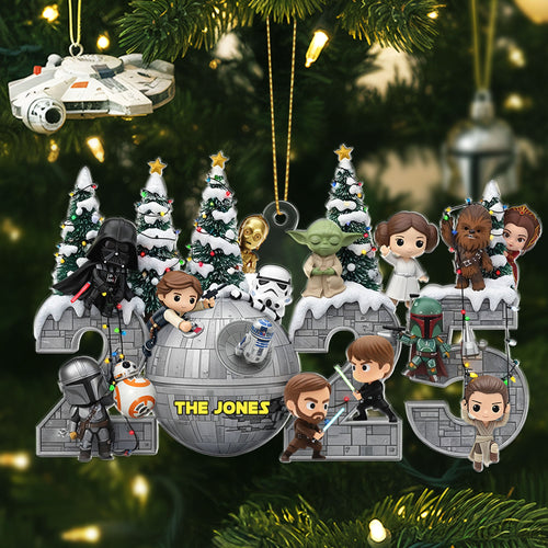 “Merry Christmas from Galaxy Troop!” - Personalized Ornament for Star Wars Fans Ornament PopCulturePrints