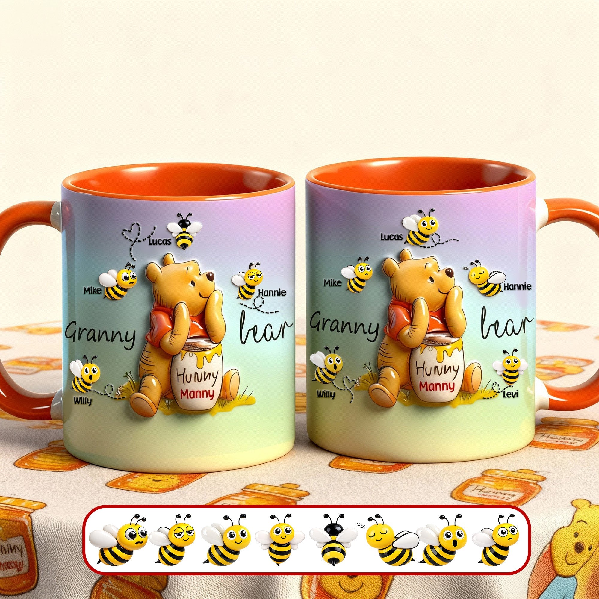 "Sweet Moments with Mom - Personalized Love Mother Accent Mug" - Custom Gifts for Mom, Grandma, and More Coffee Mug PopCulturePrints