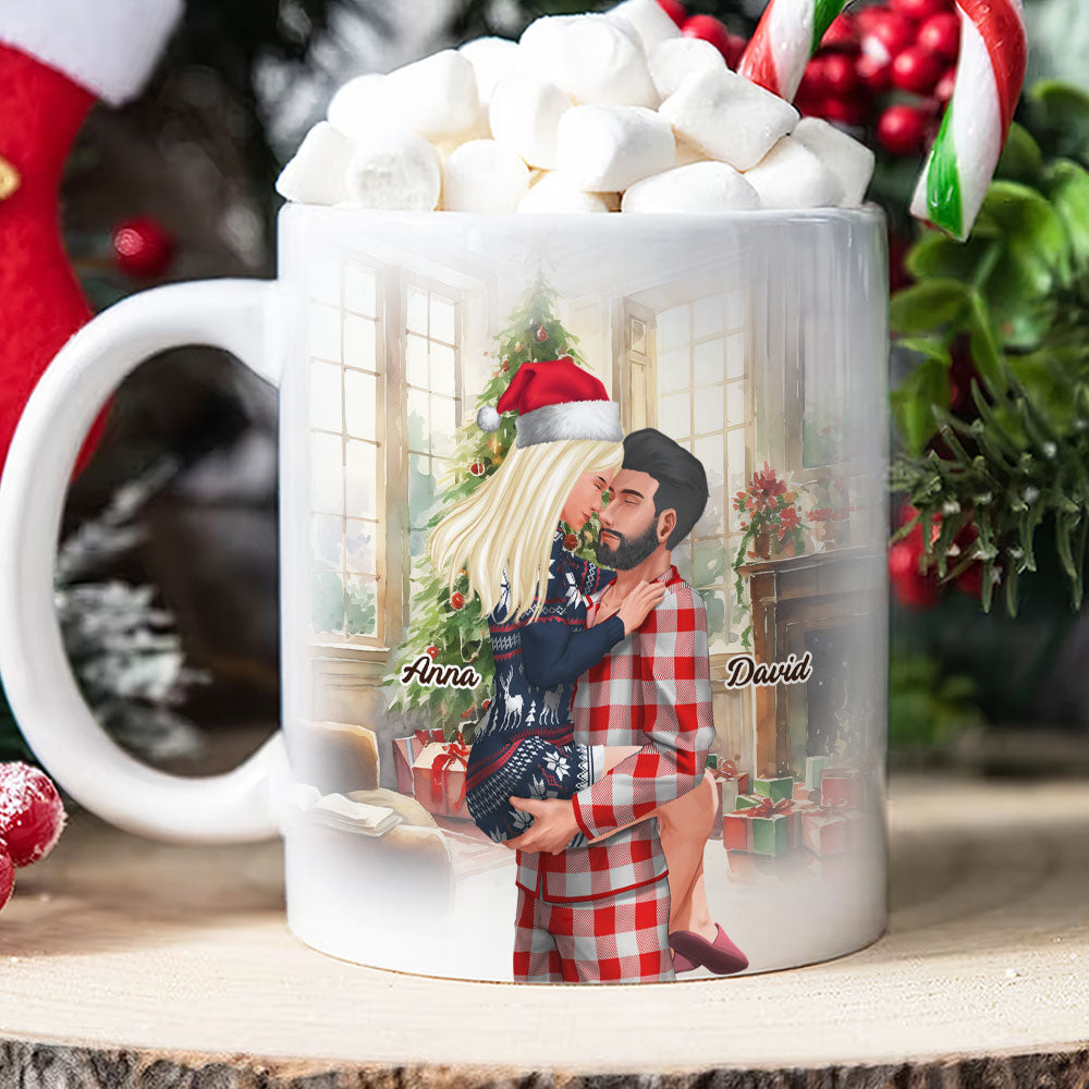 Custom Couple's Mug - Funny Christmas Butt Quote | Personalized Valentine's Day Gifts Coffee Mug PopCulturePrints