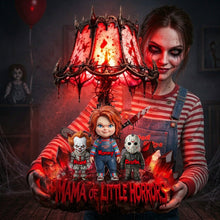 Load image into Gallery viewer, “Embrace the Dark Side with Love” - Mama Of Little Horrors Light Box - Personalized Gift for Mom, Grandma &amp; Horror Fans Light Box PopCulturePrints
