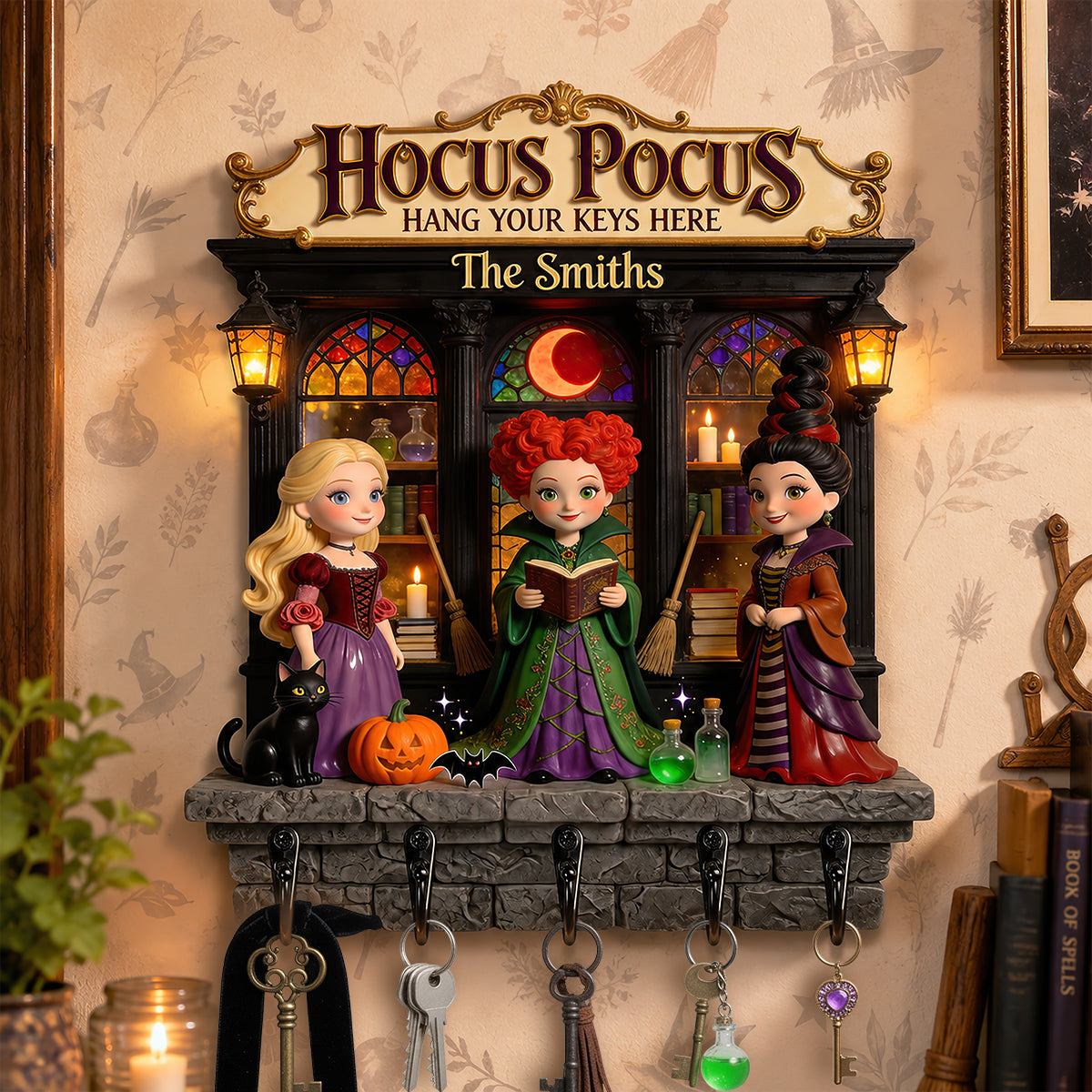 “Hang Your Keys with Magic!” - Personalized Magical Acrylic Key Hanger, Gift for Family