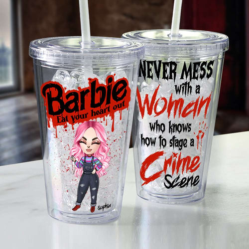 Personalized Horror-Themed Tumbler for Movie Fans Tumbler Cup PopCulturePrints
