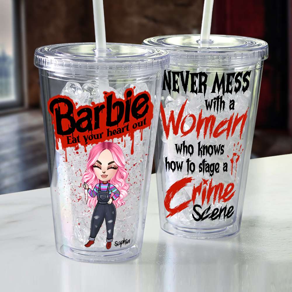 Personalized Horror-Themed Tumbler for Movie Fans Tumbler Cup PopCulturePrints