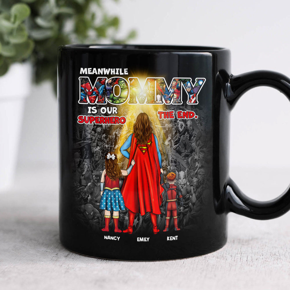 Personalized Superhero Mom Coffee Mug - Custom Mother's Day Gift Coffee Mug PopCulturePrints