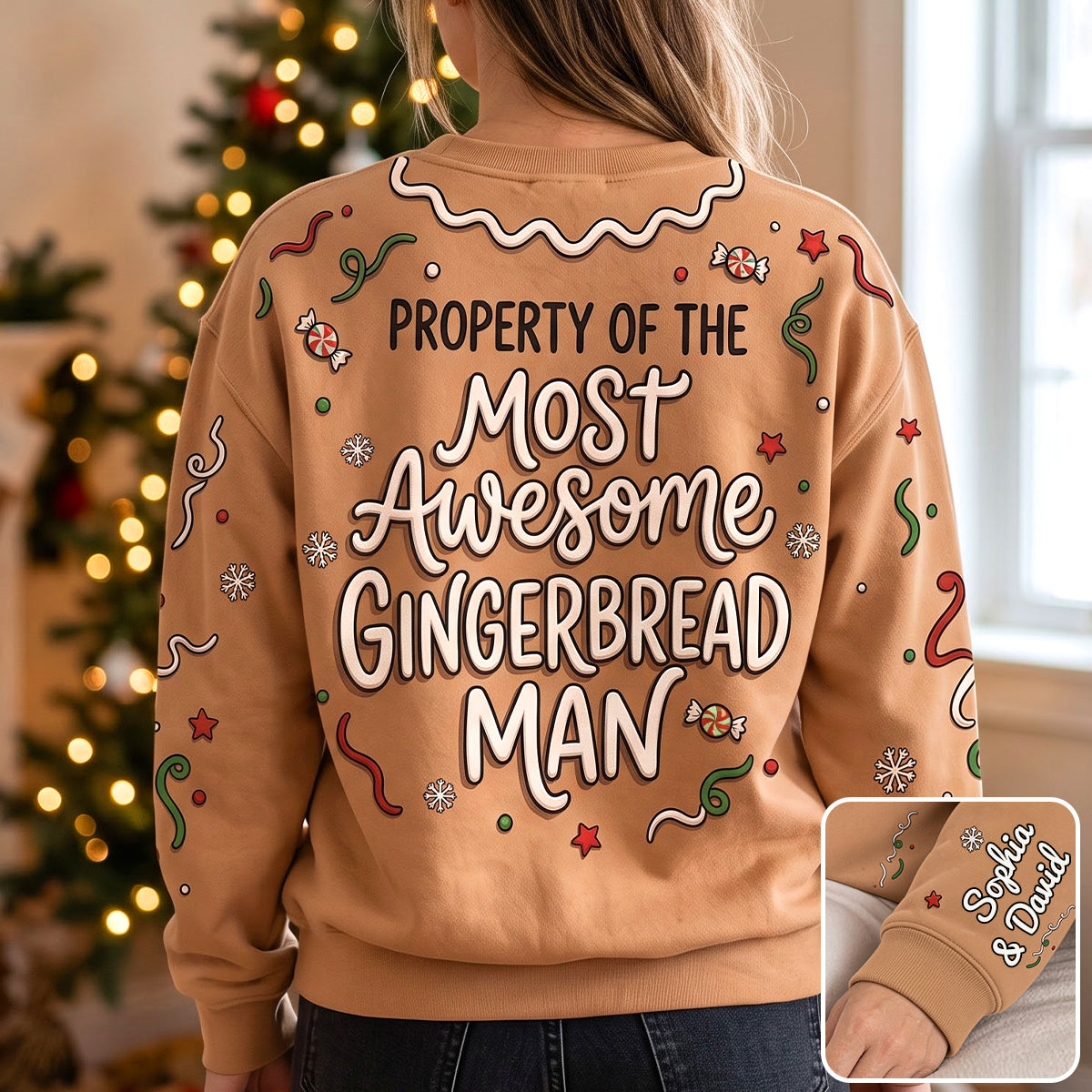 Bring Joy with Our Funny Gingerbread 3D Shirt - Personalized Christmas Gift for Everyone AOP Products PopCulturePrints