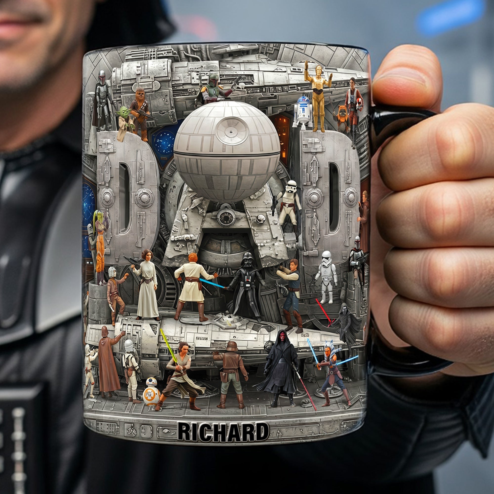 “Out Of This World” Magic Mug - Personalized Gift for Dad Coffee Mug PopCulturePrints