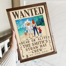 Load image into Gallery viewer, Personalized Family Wanted Poster Canvas – Straw Hat Crew Theme Poster &amp; Canvas PopCulturePrints
