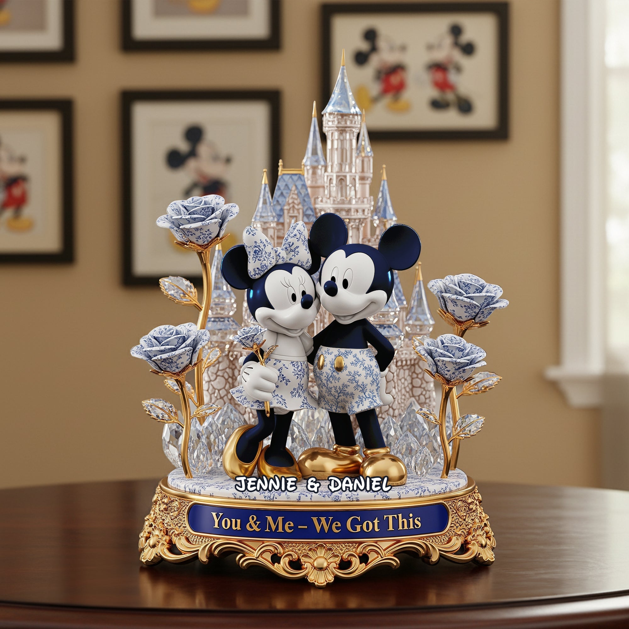 You & Me - We Got This | Personalized Castle Of Love Acrylic Plaque - Custom Gift for Couples Shaped Plaques PopCulturePrints