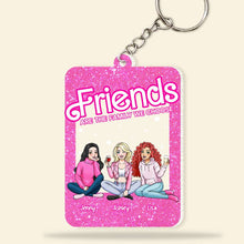 Load image into Gallery viewer, Personalized Best Friend Keychain - Friends Are the Family We Choose Keychains PopCulturePrints
