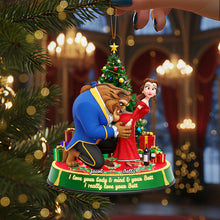 Load image into Gallery viewer, Love Your Body &amp; Mind - Naughty Couple Ornament - Personalized Gift for Couples Ornament PopCulturePrints
