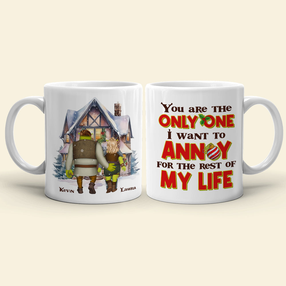 Personalized Couples Mug - 'Annoy You Forever' Custom Gift for Valentine's Day Gifts Coffee Mug PopCulturePrints