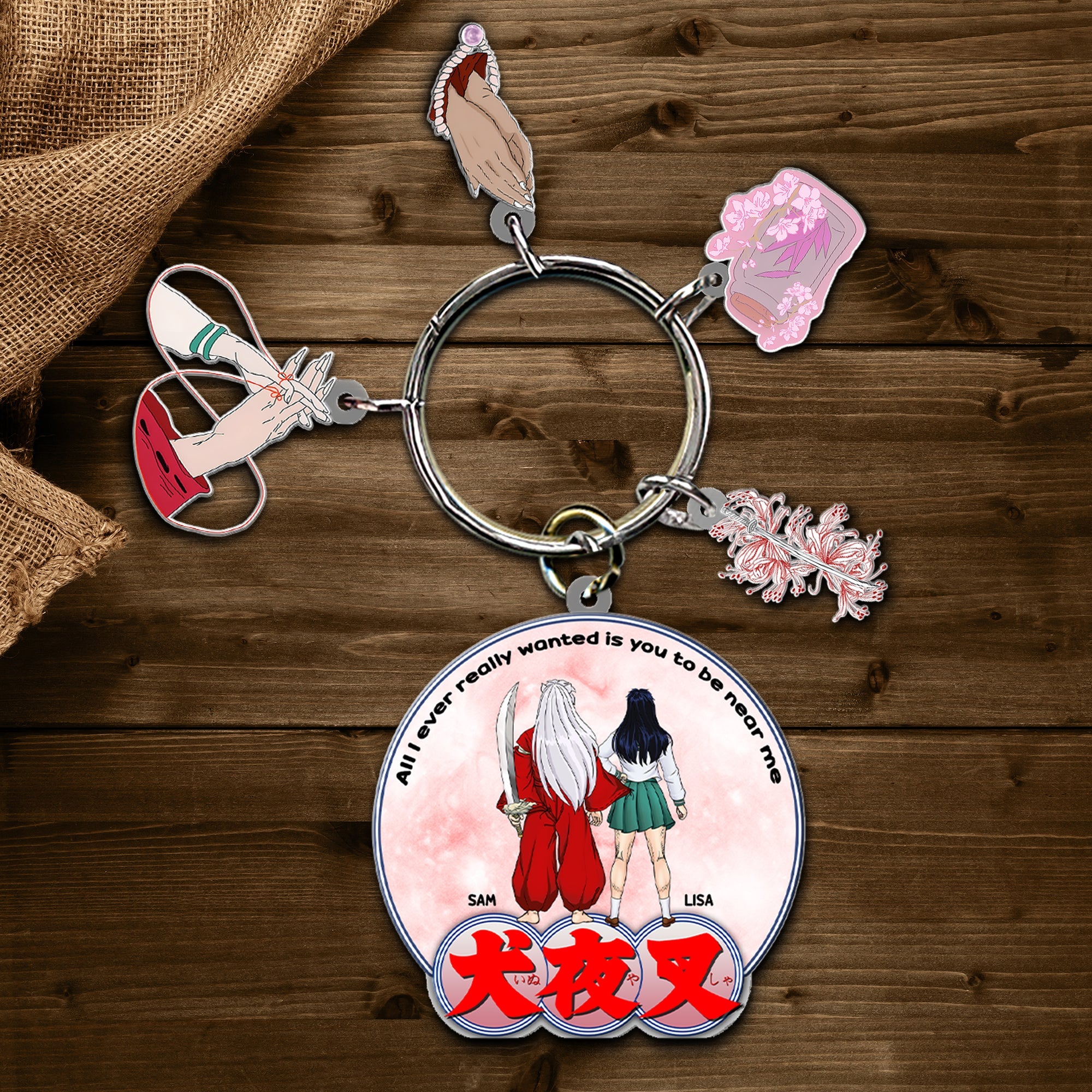 Custom Anime Couple Keychain - Unique Valentine's Day Gifts for Pop Culture Lovers Keychains PopCulturePrints