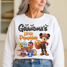 Load image into Gallery viewer, Grandma&#39;s Little Pumpkins – Personalized Halloween Shirt for Grandma Shirts PopCulturePrints
