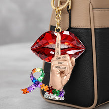 Load image into Gallery viewer, “Don't Judge What You Don't Understand” - Autism Keychain - Personalized Gifts for Autism Awareness Keychains PopCulturePrints
