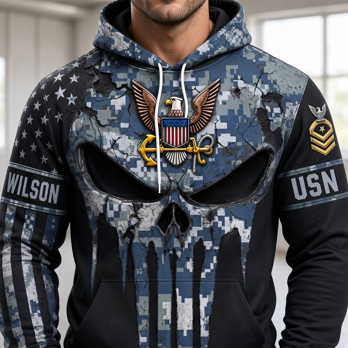 Honor Chastiser Of Enemies 3D Shirt - Personalized Military Gifts for Veterans AOP Products PopCulturePrints