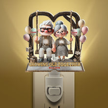 Load image into Gallery viewer, Growing Old Together - Personalized Night Light for Couples Night Lights PopCulturePrints
