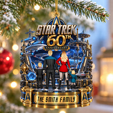 Load image into Gallery viewer, “In a universe of endless possibility, celebrate your journey together” - Sci-fi Theme Christmas Ornament - Personalized Gift for Family
