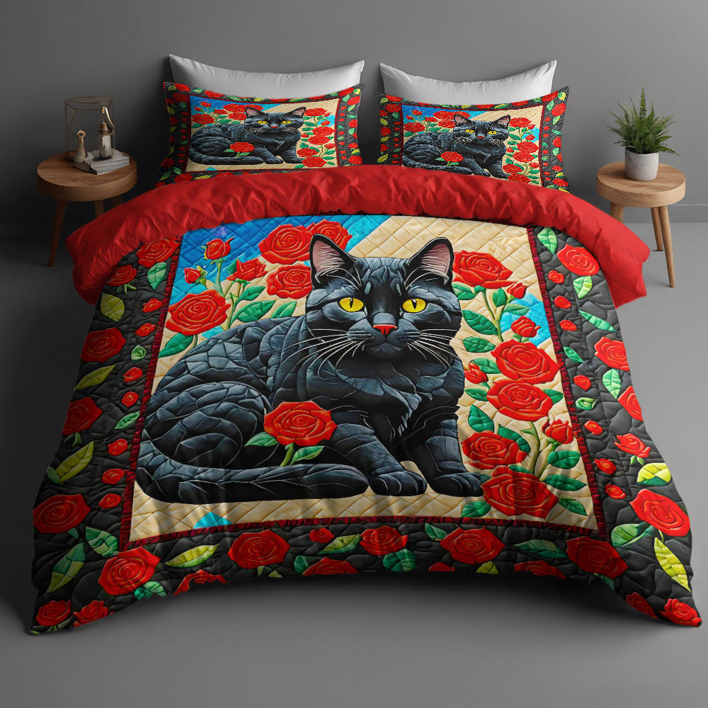 Vibrant Cat Lovers Quilt Bedding Set Blanket PopCulturePrints