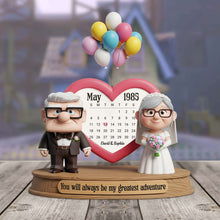 Load image into Gallery viewer, You Will Always Be My Greatest Adventure - Love Transcends Time Acrylic Plaque - Personalized Gift for Couples Shaped Plaques PopCulturePrints
