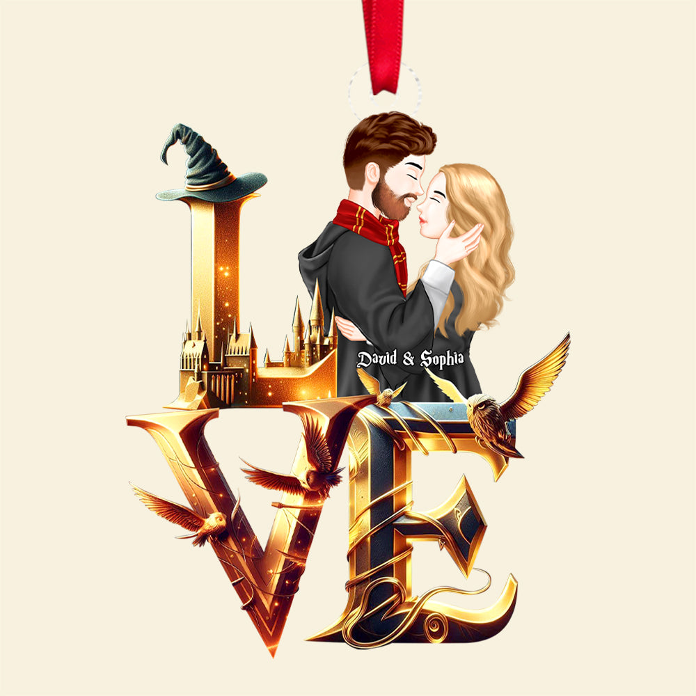 Personalized Magical Couple Christmas Ornament