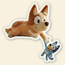 Load image into Gallery viewer, “A Perfect Way to Show Love!” - Cute Mommy Dog and Puppy Shape Pillow - Personalized Gifts for Mom, Grandma &amp; More Pillow PopCulturePrints
