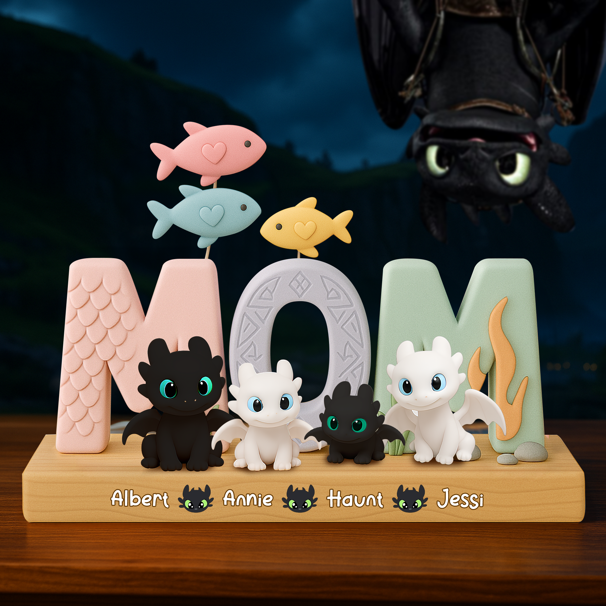 "Celebrate Love with Custom Fun - Enchanted Mom Acrylic Plaque, Personalized Gift for Mom, Grandma, and More!" Shaped Plaques PopCulturePrints