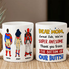 Load image into Gallery viewer, Funny Personalized Superhero Mug for Mom Coffee Mug PopCulturePrints
