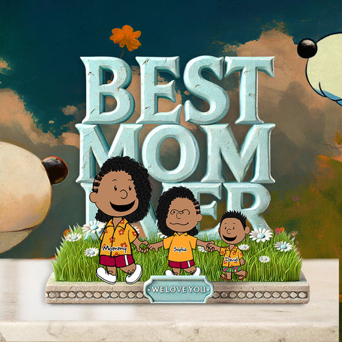 Best Mom Ever - Personalized Gift for Mom Plaque Shaped Plaques PopCulturePrints